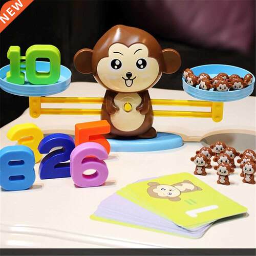 Educational Math Toy Monkey Balance Scale Kids Toy Dig