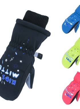 Waterproof Baby Winter Skiing Snow Mittens Kids Outdoor