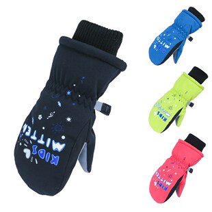 Waterproof Baby Winter Skiing Snow Mittens Kids Outdoor