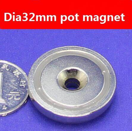Whole Sales Brand New Pot Strong Permanent Magnet 2pcs/pack,