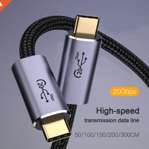 USB Type C to Type C Cable For Macbook PD 100W 4K 60Hz USB
