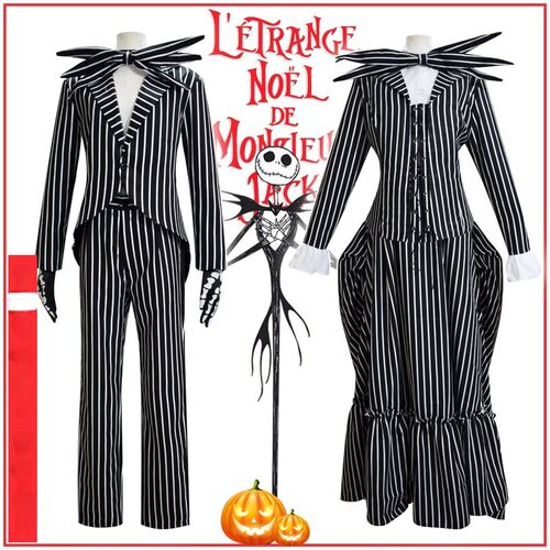 Movie The Nightmae Before Christmas Jk Skellington Cosplay C