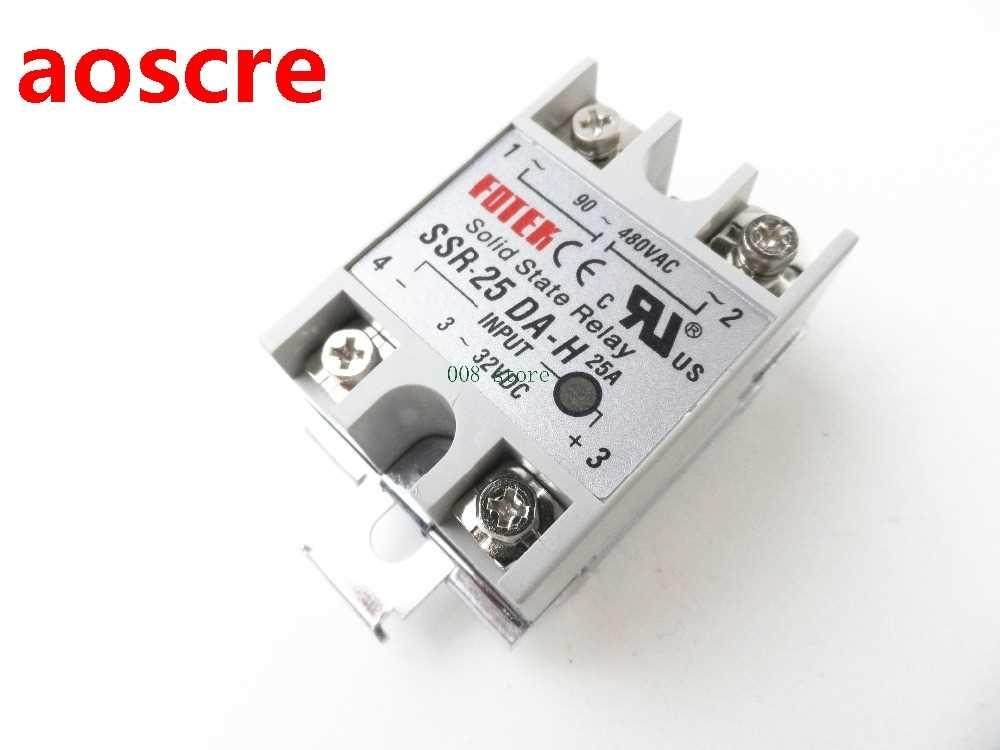DC -2V Input AC 90-480V 25A Solid State Relay DIN Rail Mou