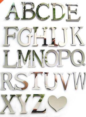 letters English Acrylic Sticker Love Characters Home Decora