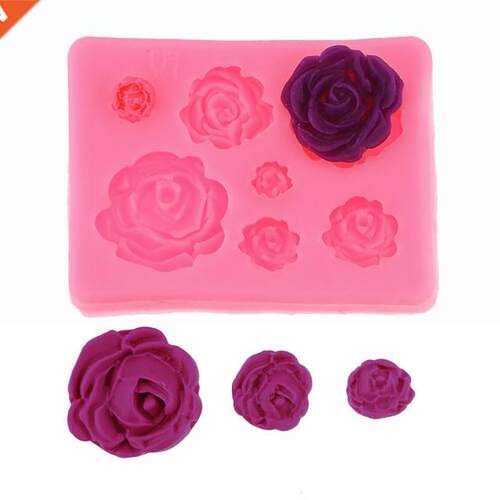 Rose Flowers silicone mold Cake Chocolate Mold wedding Cake