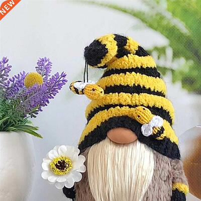 Easter Faceless Doll Bumble Bee Strped Gnome Scandnavan T