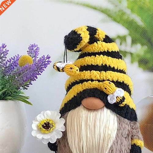 Easter Faceless Doll Bumble Bee Strped Gnome Scandnavan T