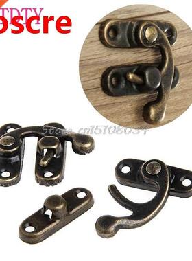 12PCS Antique Decorative Jewelry Gift Wine Wooden Box Hasp L