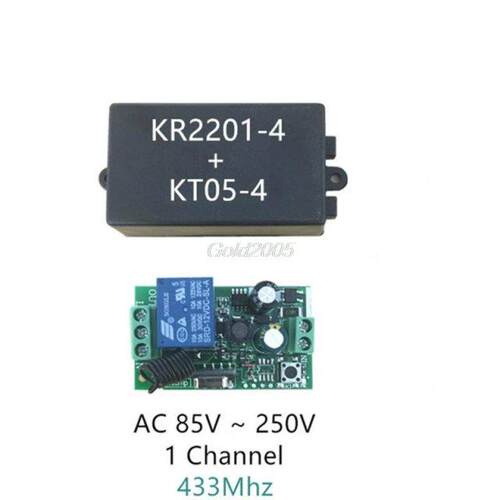 AC 220V 1CH RF 433MHz Wireless Remote Control Switch Module