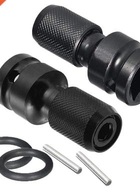 2 Pack 1/2 Square Drive to 1/4 Hex Shank Socket Adapter Quic