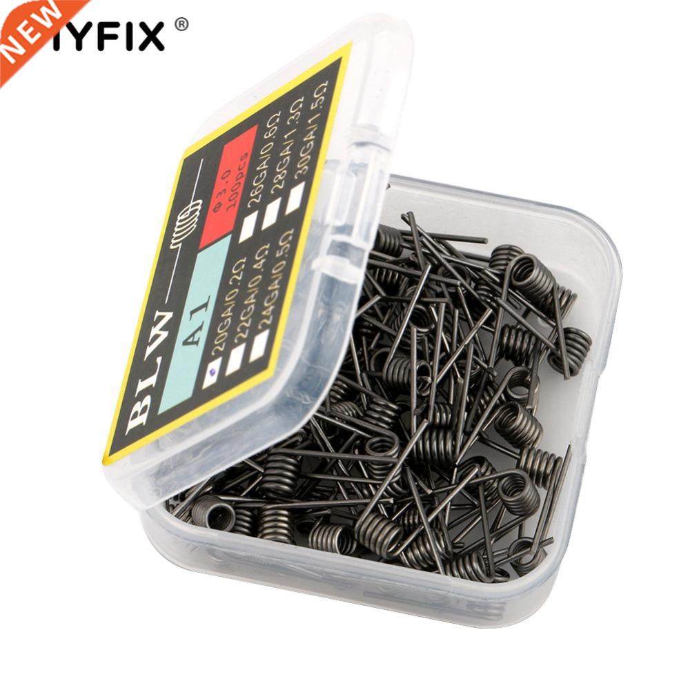 100Pcs/Box A1 Prebuilt Coil DIY Premade Resistance Heating C