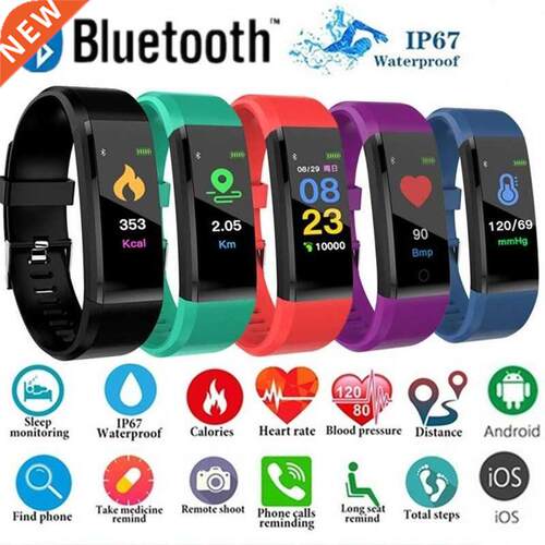 Fitness Band 115Plus Health Bracelet Heart Rate Blood Press