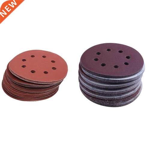 25Pcs 5Inch 8 Hole Grit 600 1000 1200 1500 2000 Sandpaper wi