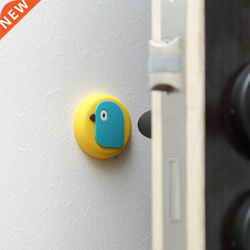 1Pcs Cartoon Silicone Door Stopper Self Adhesive Wall Protec