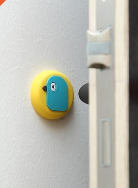 1Pcs Cartoon Silicone Door Stopper Self Adhesive Wall Protec