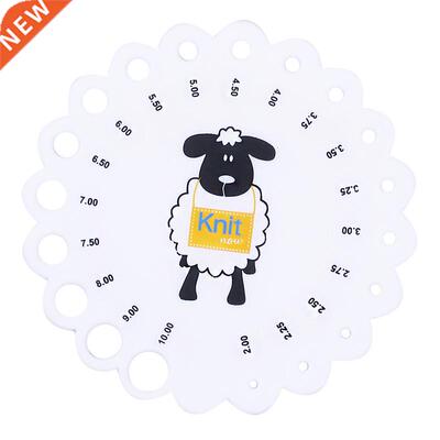 Sheep Round Sizes 2 mm -10 mm Measure Rule Knitting Needle G