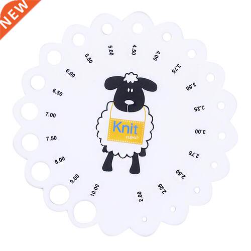 Sheep Round Sizes 2 mm -10 mm Measure Rule Knitting Needle G