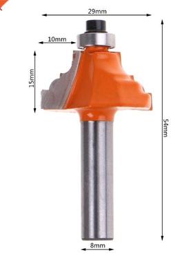 8mm Shank Wood Router Bit Straight Trimmer Cleaning Flush Tr