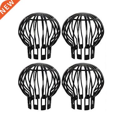 4PCS Gutter Guard Downspouts Filter Strainer Preventing Leaf