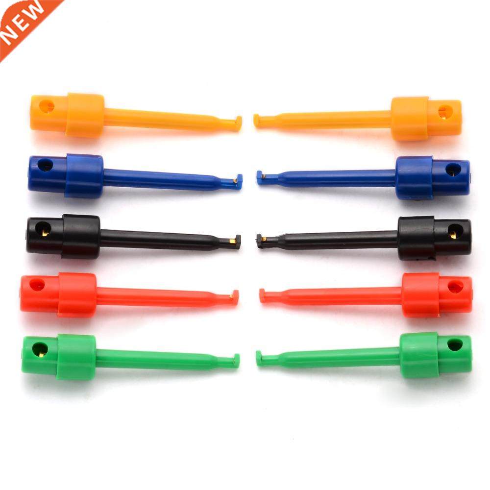 Mayitr 10pcs Lead Wire Kit Test Hook Clip Grabber Test Probe