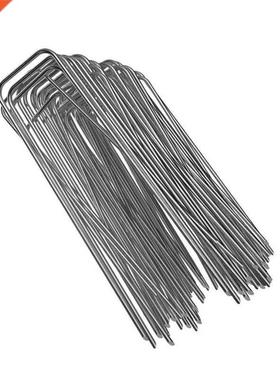 100Pcs Heavy Duty U Shape Gauge Galvanized Steel Garden Stak