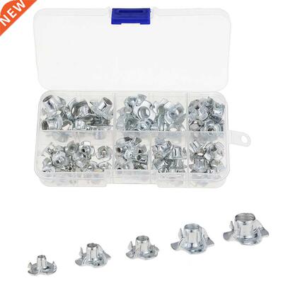 80PCS/Box M3 M4 M5 M6 M8 Zinc Plated Four Claws Nut Speaker