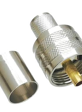 10Pcs Connector UHF PL259 Male Plug Crimp RG8 LMR400 RF Adap