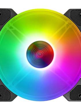 COOLMOON 140mm Cooling Fan Mute RGB 6Pin Lighting Quiet Comp