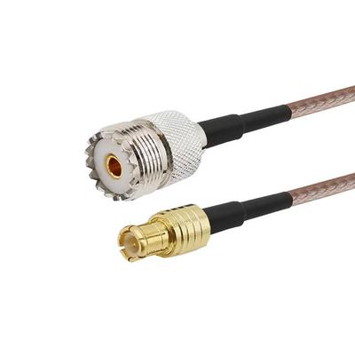 1Pcs RF Coaxial Cable UHF SO9 PL259 Female to MCX Male Plu