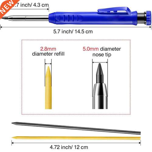 Solid Carpenter Pencil Set Woodworking Tools Mechanical Penc