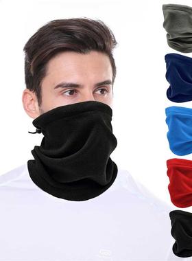 Fashion Warm Male Soft Fleece Scarves Men Winter Scarf Ring