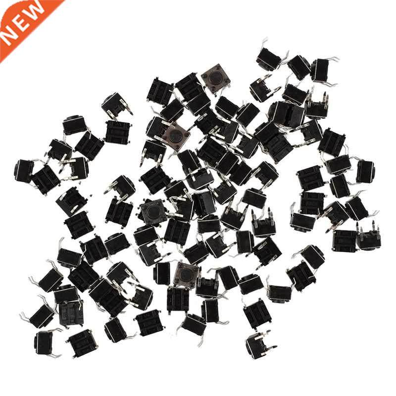 100 Pcs 6x6x4.5mm Panel PCB Momentary Tactile Tact Push Butt