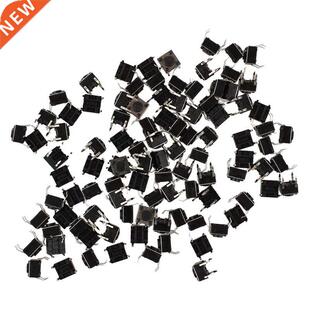 100 Pcs 6x6x4.5mm Panel PCB Momentary Tactile Tact Push Butt