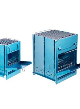 Foldable Wood Burning ove Charcoal BBQ Grill Roa Burner