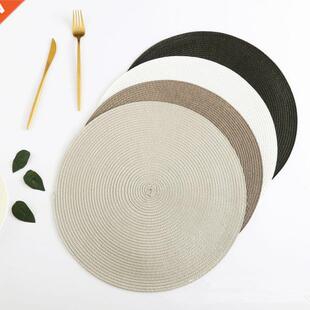 Table Round Placemat Weave PP Dining Napkin Mats Bowl Pad Ho