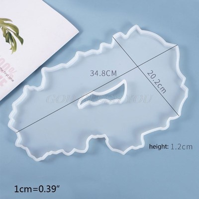 Crystal Epoxy Resin Mold Fruit Plate Tray Casting Silicone M