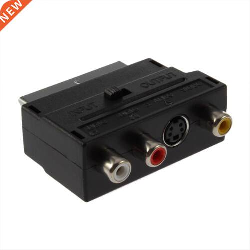 RGB to Composite RCA SVHS S-Video AV TV Audio Cable Adapter