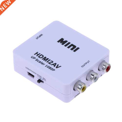 HD Video Converter Box HDMI RCA AV/CVSB L/R Video 480 P HDMI