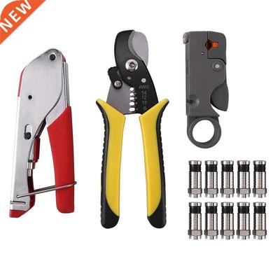Cable Crimping Tool Set Squeezing Forceps&Wire Stripper