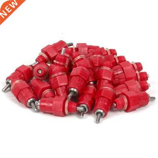 25Pcs Poultry Chicken Nipple Drinker Drinking Fountain Red S