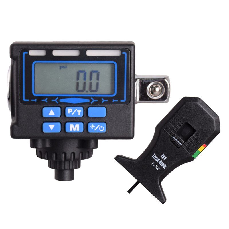 LCD Digital Tire Pressure Gauge Car Bike Tyre Repair 2in1 To