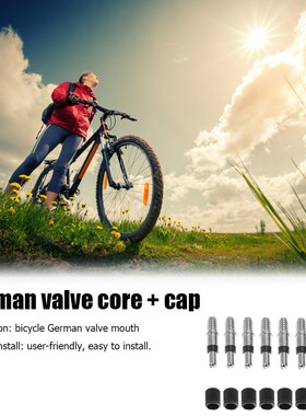 8pcs EP2 English Dunlop Woods Valve Cores with Caps for Bike