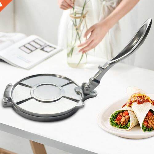 Tortilla Press 8 Inch - Cast Aluminum Tortilla Maker - Heavy