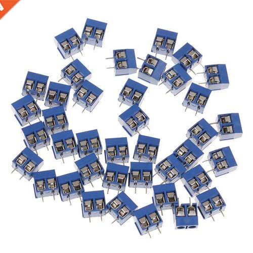 10Pcs 2-Pin Pitch Screw Terminal Block Connector 5.08mm Pane