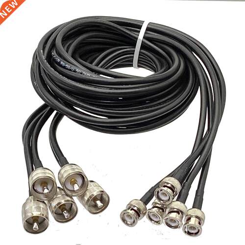 5-10Pcs RG58 BNC Male Plug to UHF PL259 Male Connector RF Co