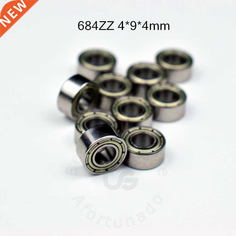 10pcs 684ZZ 4*9*4(mm) free shipping chrome steel Metal Seal