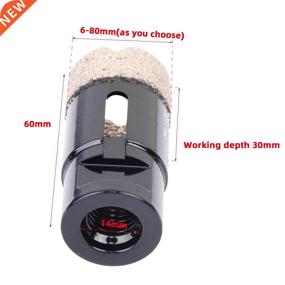 1PCS Hole Saw Cutter 6-80mm M14 Thread Core Drill Bit Vacuum