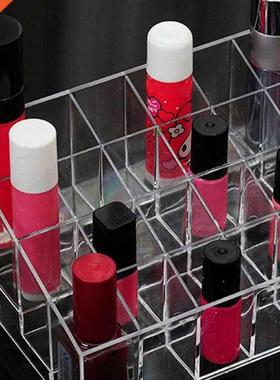 Clear Acrylic 24 Grid Makeup Organizer Storage Box Lipstick