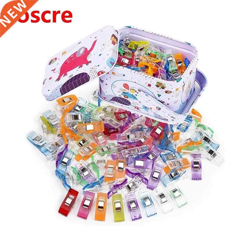 Kaobuy 100 Pcs Mini Sewing clips Multicolor Quilt Binding Pl