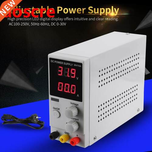 DC 0-0V 0-10A Adjustable Digital Display DC Power Supply L